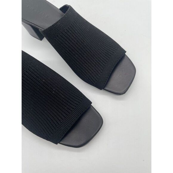 Everlane The Glove Mule Sandal Womens Sz 11 Black Re Knit Block Heel Slip On - Picture 6 of 11